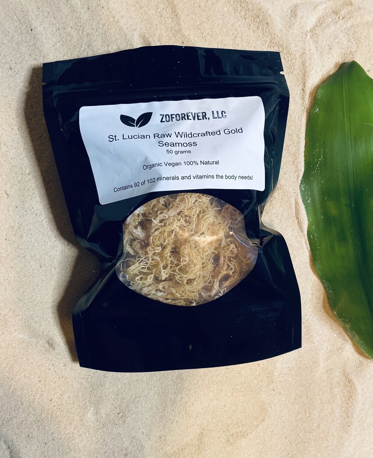St. Lucian Gold Wildcrafted Seamoss Raw 50 grams