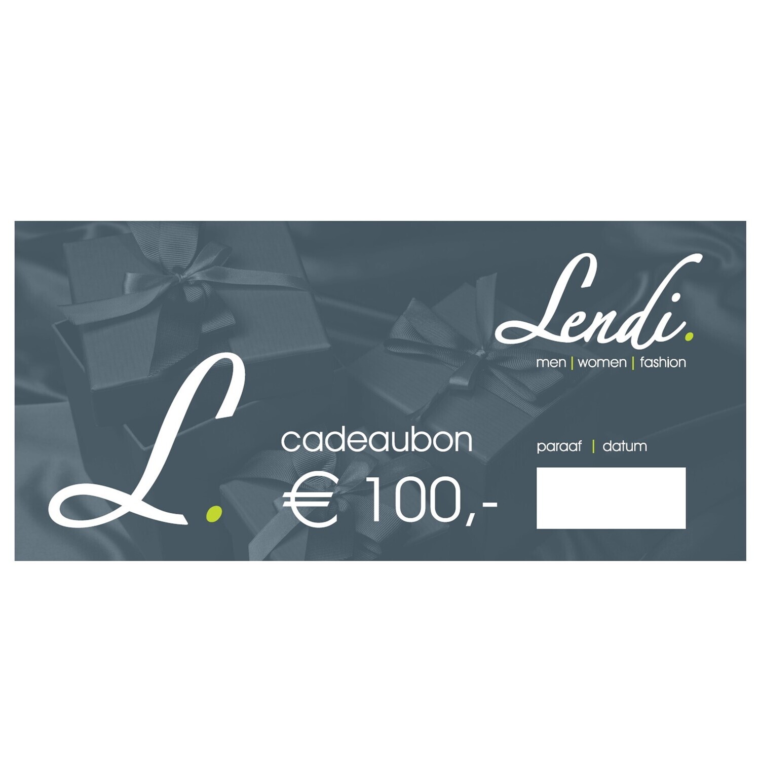 Cadeaubon 100 euro Lendi Fashion