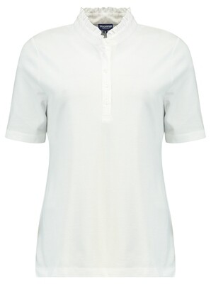 Bloomings Stand up woven collar shirt s/sleeve Wit SLT108-8056
