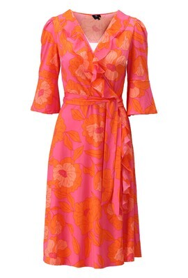 K-Design Dress (midi) cross your heart , orna Oranje W372