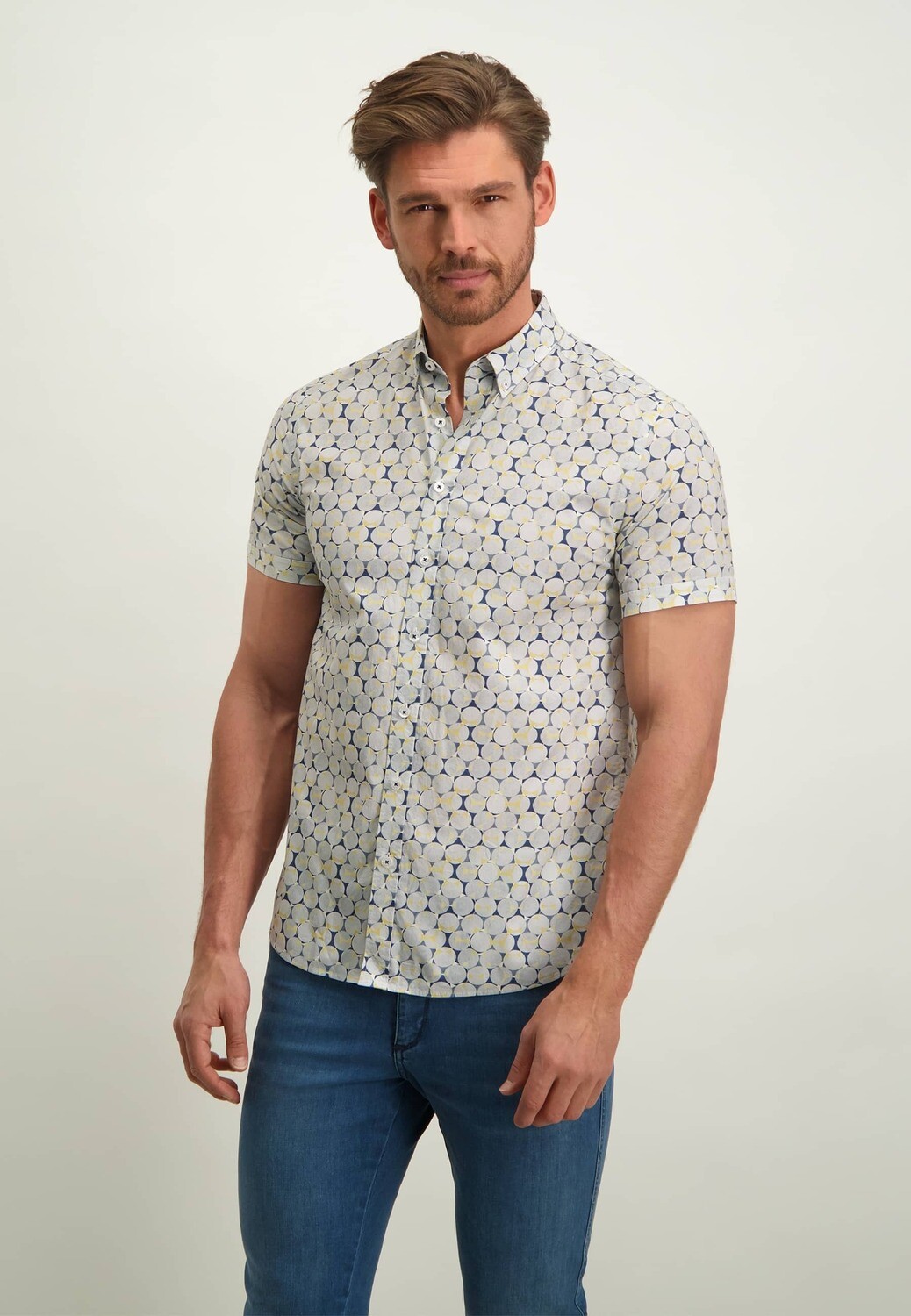 State of Art Shirt SS Printed Pop Navy 26413245