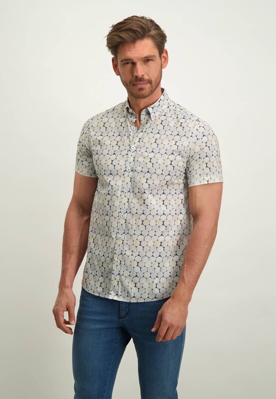 State of Art Shirt SS Printed Pop Navy 26413245