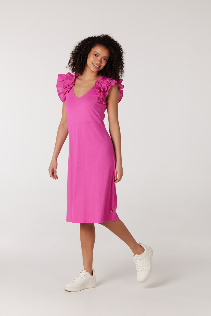 Juffrouw Jansen dress bright pink FIONA H23
