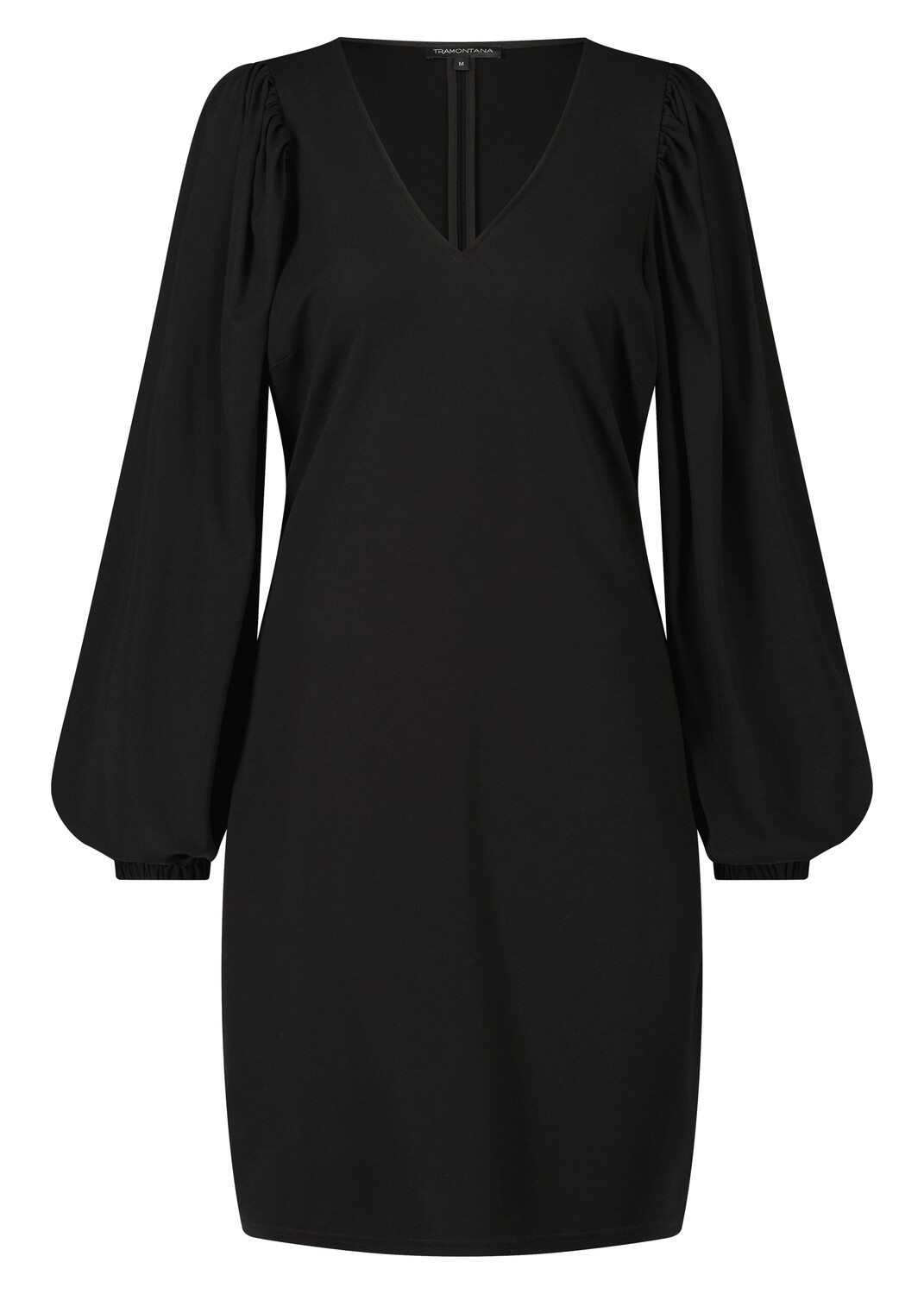 Tramontana Dress Jersey Puff Sleeve Black Q15-09-501