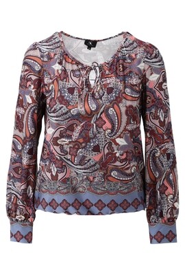 K-Design Crew neck top with paisley print Multi X383