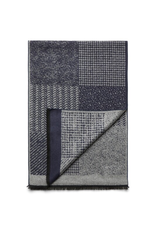 Bugatti Shawl Blauw 40501 6300