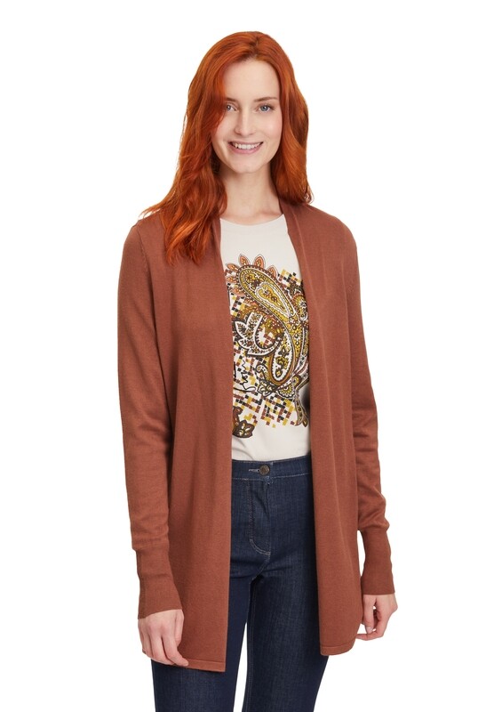 Betty Barclay Strickjacke Lang 1/1 Arm Rood 50011036