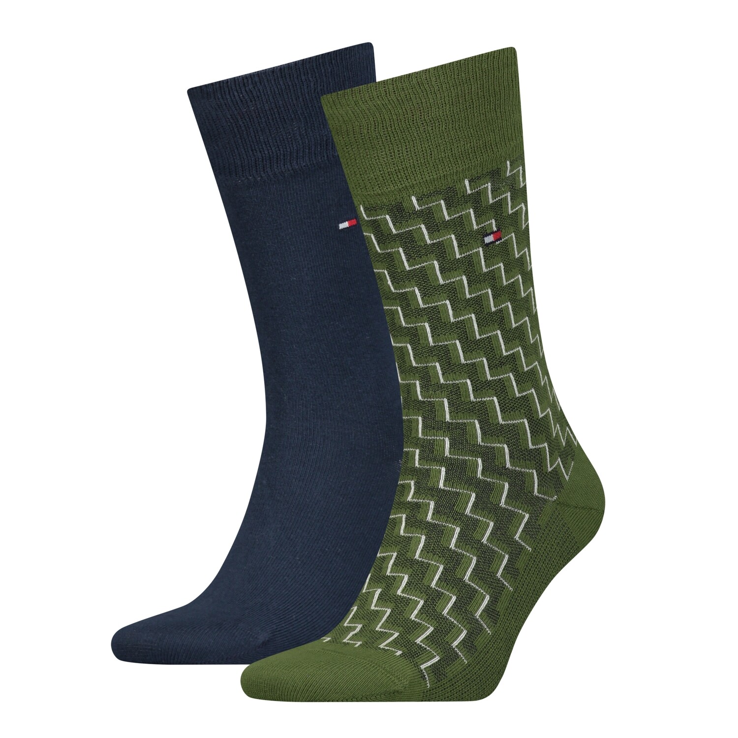Tommy Hilfiger MEN SOCK 2P GRAPHIC Groen 701224904