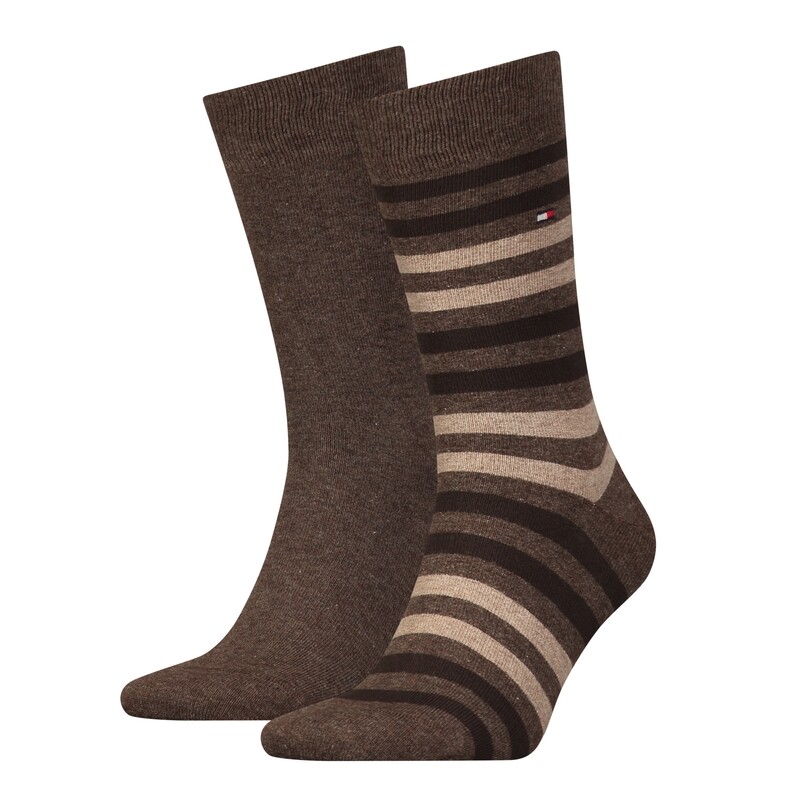 Tommy Hilfiger TH MEN DUO STRIPE SOCK 2P oak 472001001