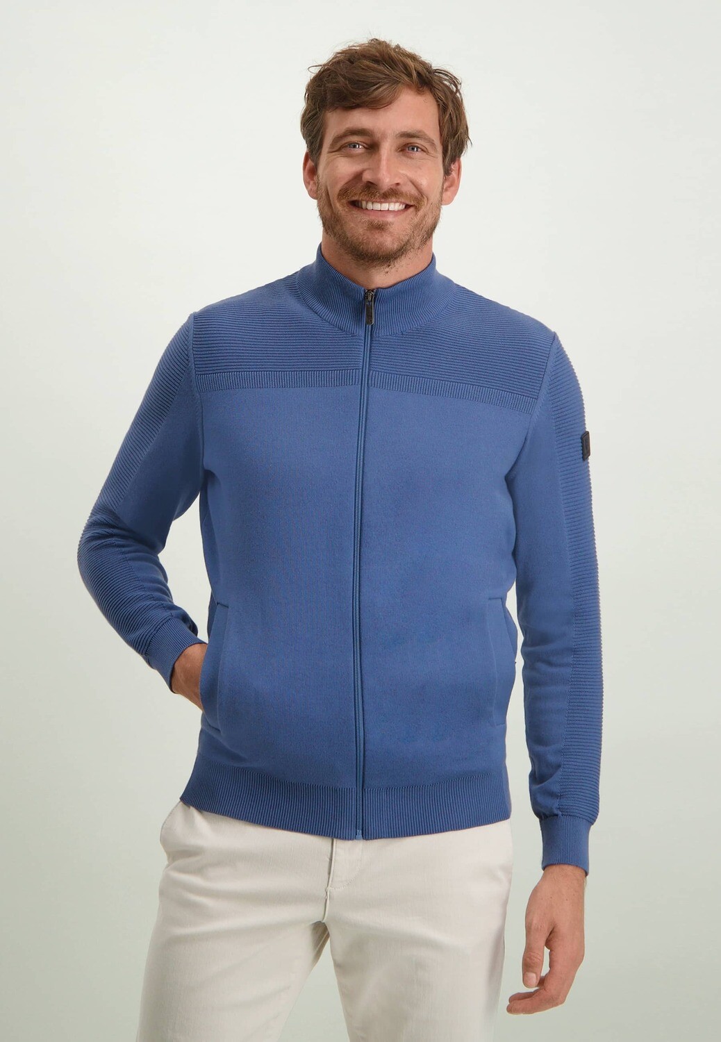 State of Art Cardigan Plain Blauw 16114109