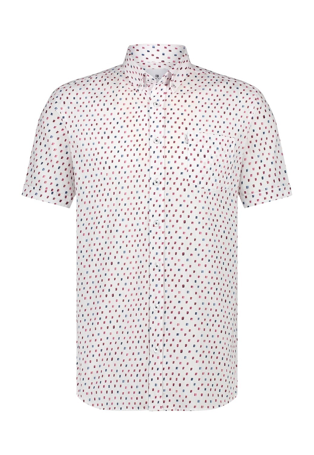 State of Art Shirt SS Print Struc wit:kersrood 26414241