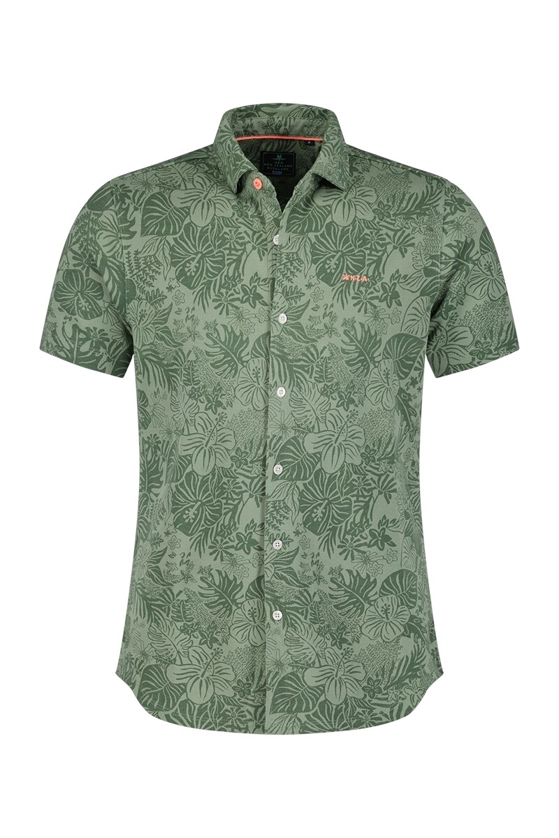New Zealand Auckland Shirt short sleeve Ohuri Groen 24CN587S