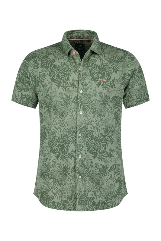 New Zealand Auckland Shirt short sleeve Ohuri Groen 24CN587S