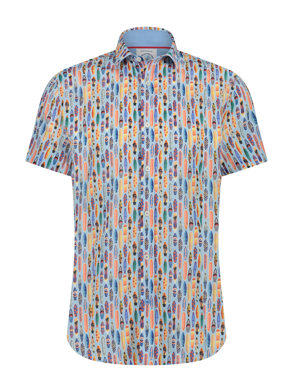 A Fish Named Fred Shirt SS surfboard Light Blue 28.057