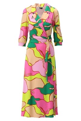 K-Design Crossover dress with design Rose Y358