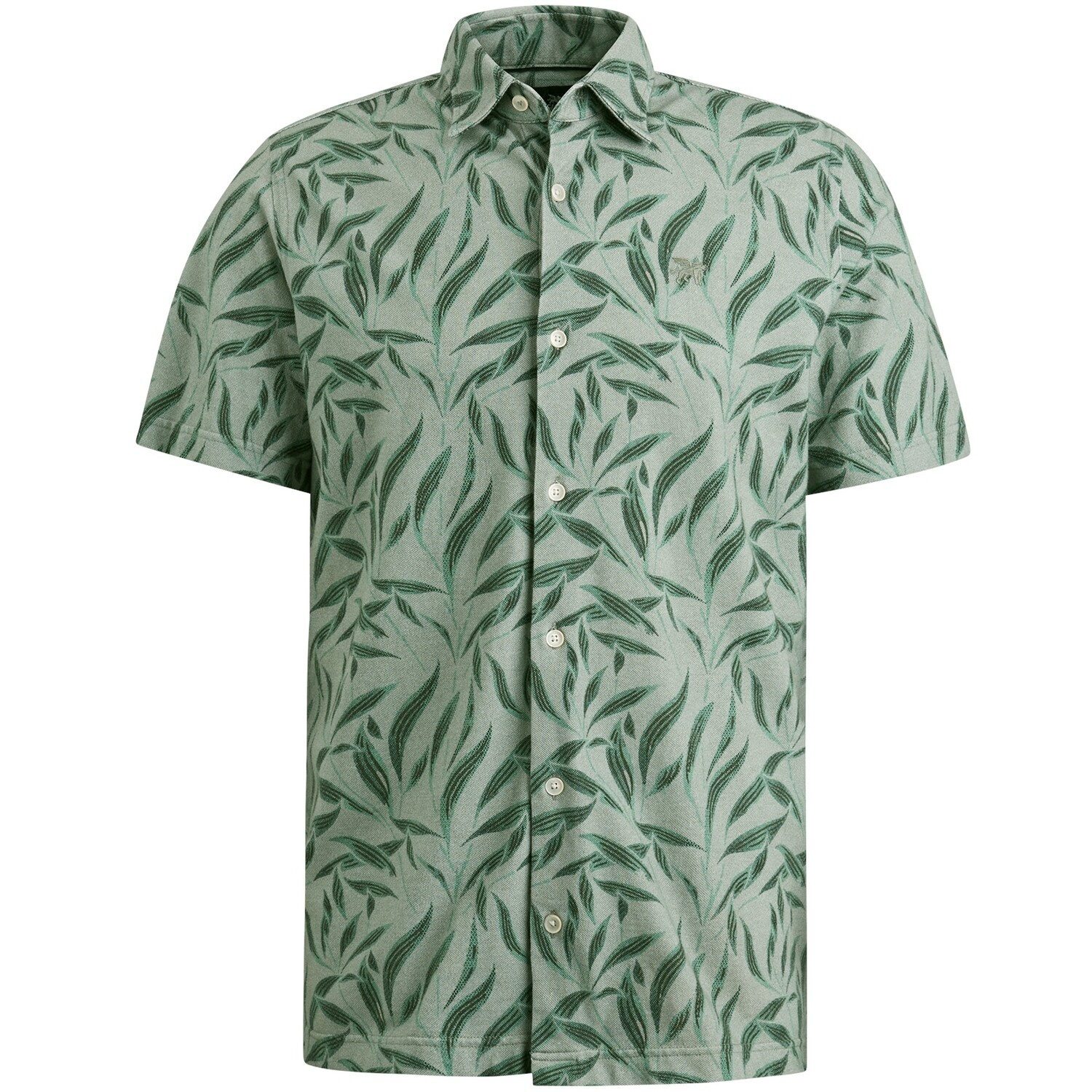 Vanguard Short Sleeve Shirt Print on pique Groen VSIS2404259
