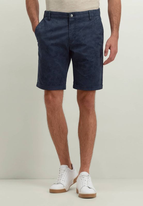 State of Art Bermuda Printed Berm Blauw 67414915