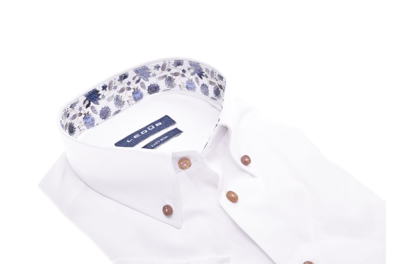Ledub Shirts Plain:Overhemd korte mouwen Wit 0701934