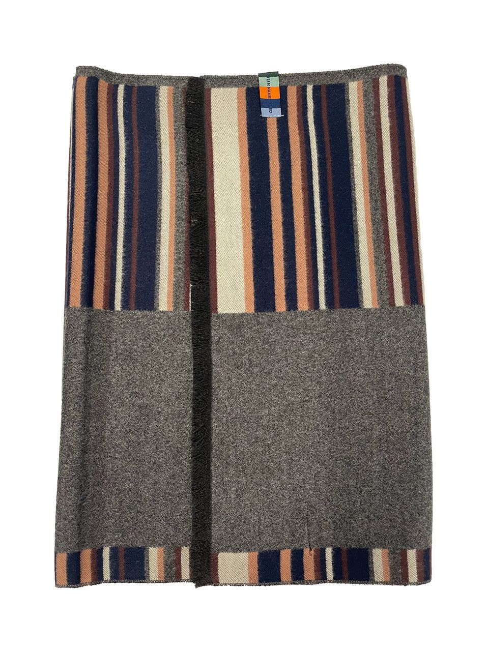 A Fish Named Fred Scarf single stripe Cognac 29.273