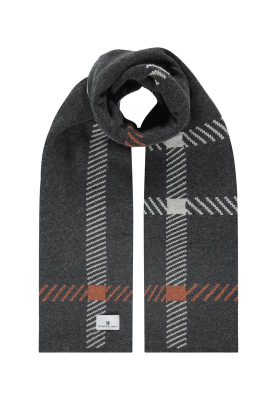 State of Art Shawl Knitted donkerantraciet:lichtgrijs 82524861