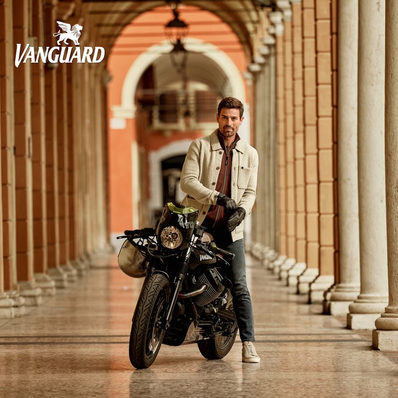 Vanguard Button jacket cotton blend stretch Pure Cashmere VKC2410386