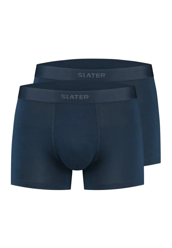 Slater Bamboo BOXER 2-pack boxershort navy 8810-Slater