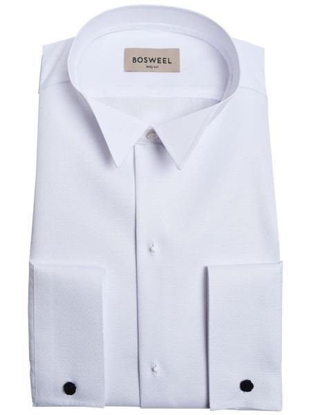 Bosweel Rokwit overhemd Bosweel Wit 70-666-4 Body Fit