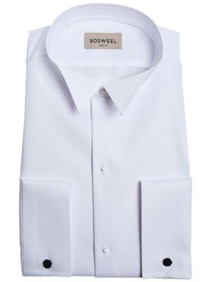 Bosweel Rokwit overhemd Bosweel Wit 70-666-4 Body Fit