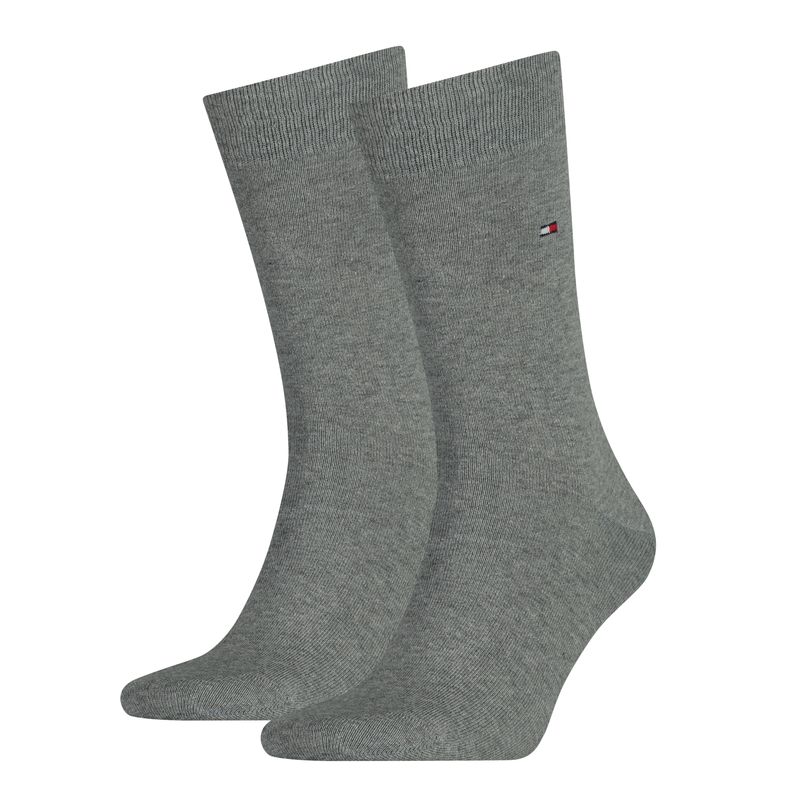 Tommy Hilfiger TH MEN SOCK CLASSIC 2P middle grey melange 371111
