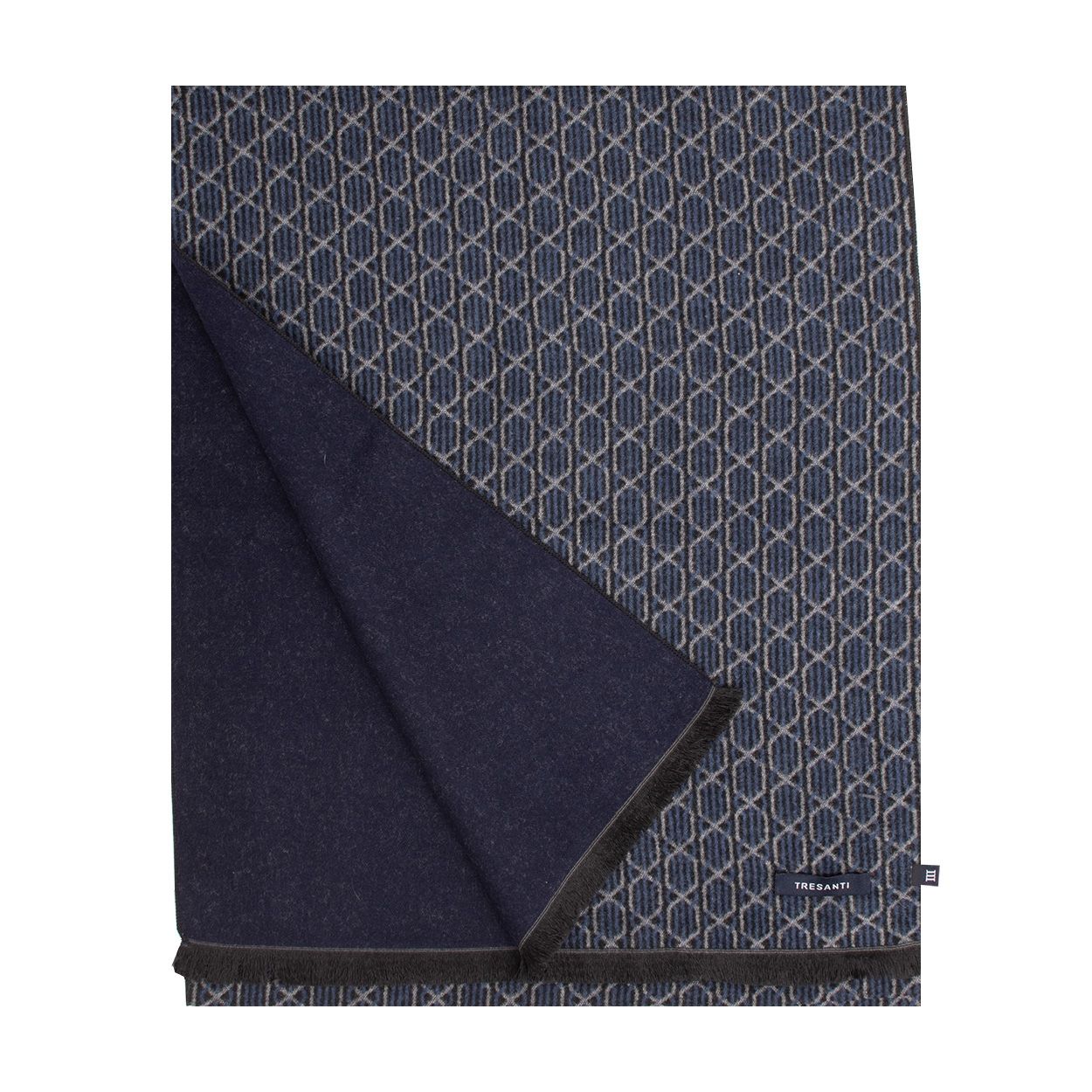 Tresanti DIODORO | Viscose scarf with III-bra Dark blue TRSCIE215