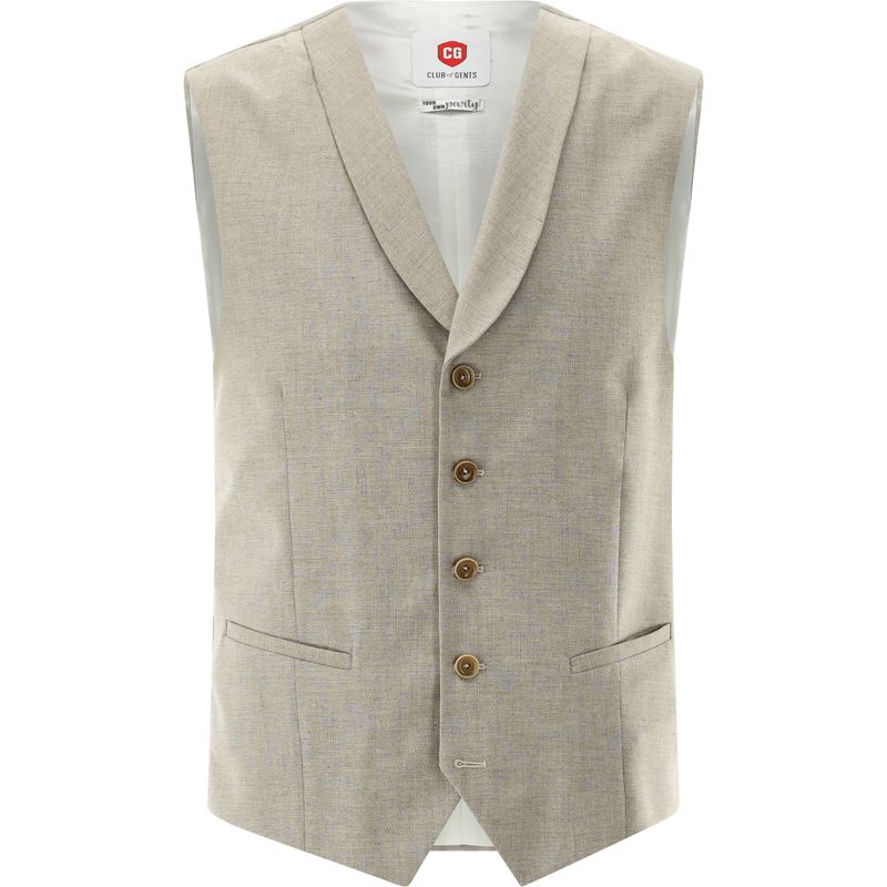 Your Own Party by CG - CLUB of GENT: Gilet Your Own Party beige mittel 20.170S0