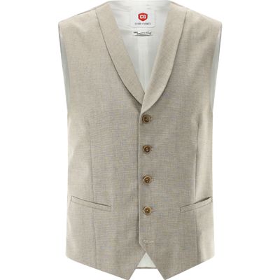 Your Own Party by CG - CLUB of GENT: Gilet Your Own Party beige mittel 20.170S0