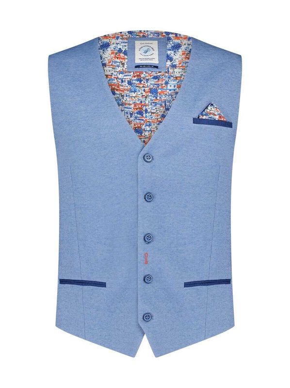 A fish named Fred Waistcoat light blue pique Light blue 26.02.137