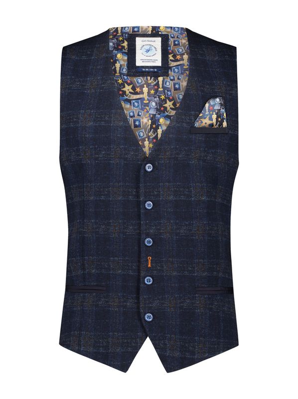 A fish named Fred Waistcoat travel Navy 27.134