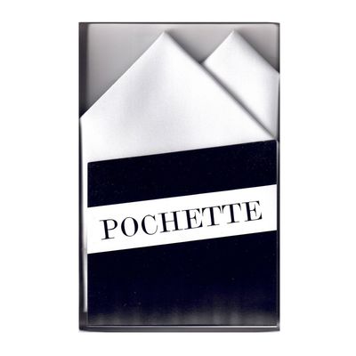 Daspartout Pochette wit 2 punts Wit Pochette punt