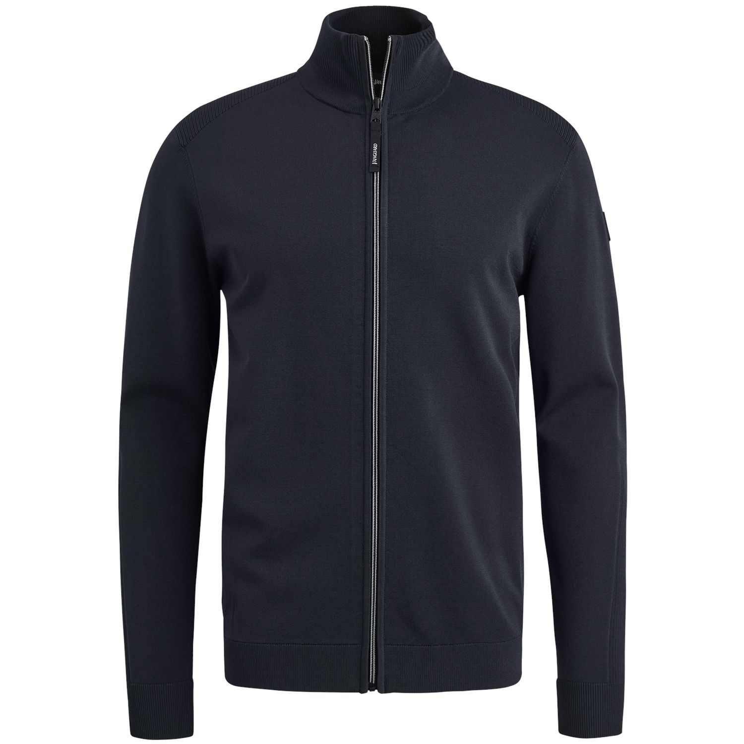 Vanguard Zip jacket viscose blend Blauw VKC2502356