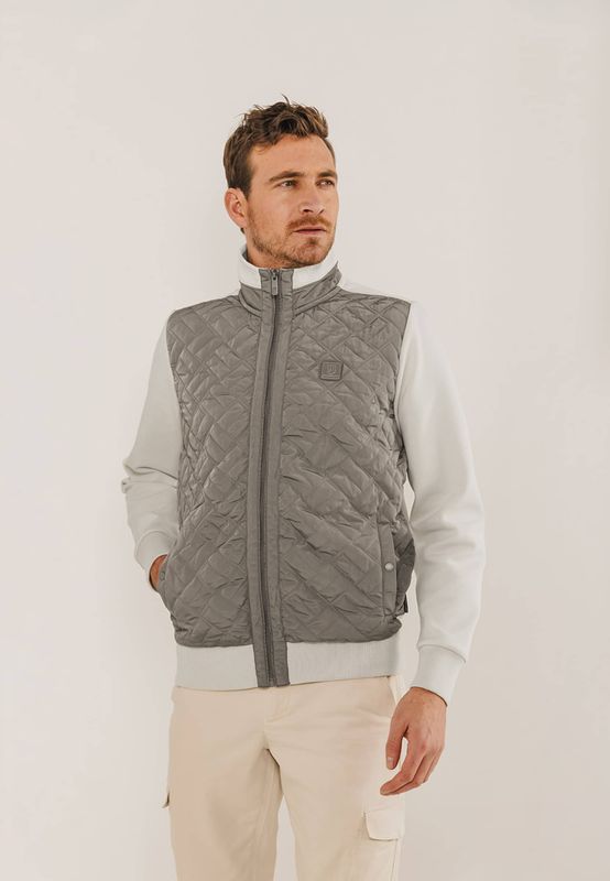 State of Art Sweat Cardigan Plain kit:sepia 56115510