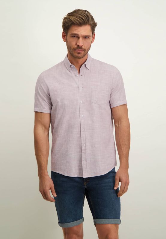 State of Art Shirt SS Plain Y/D Wit 26113951