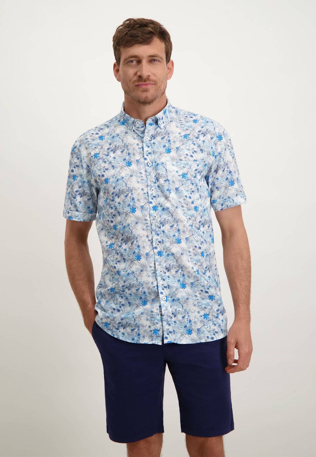 State of Art Shirt SS Printed LI/ Wit 26413938