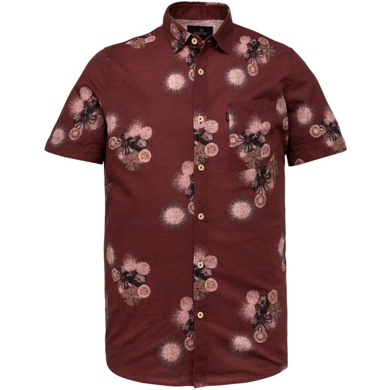 Vanguard Short Sleeve Shirt Print on cotton Rood VSIS213240