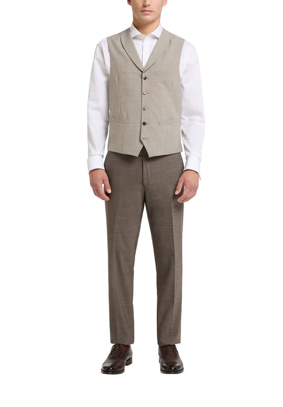 CARL GROSS:N CARL GROSS + Weste/Waistcoat dunkelbeige 20.079S1 / 342053