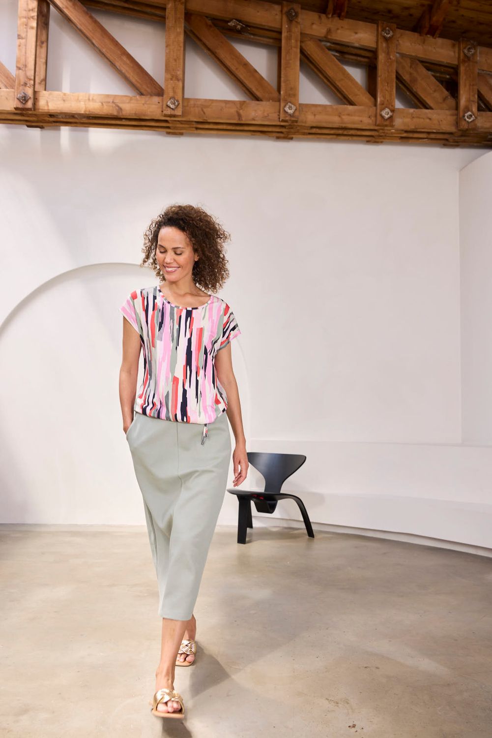 Bloomings Long skirt structure fabric Lily Pad SLT431-8729