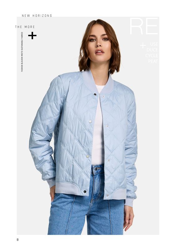Manisa Steppblouson Sofilatepadding light blue 332102/101