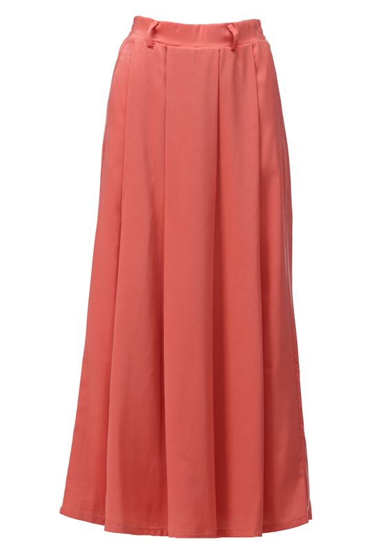 K-Design Rok met plooien Oranje A677