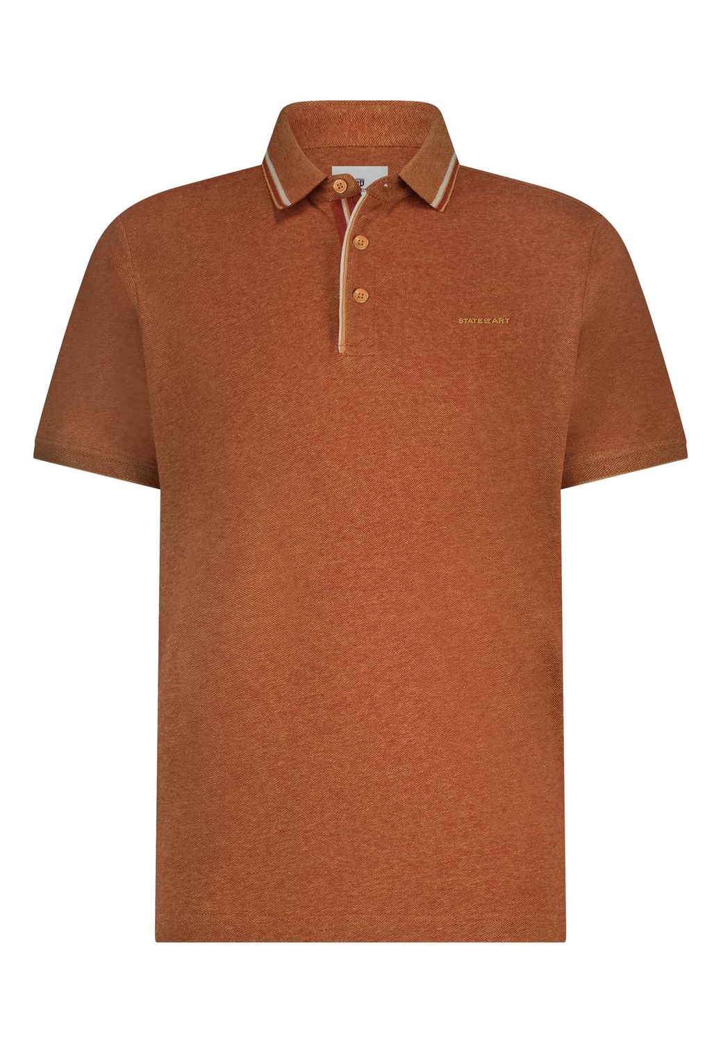 State of Art Poloshirt Piqu? SS P Mango:brique 46115433