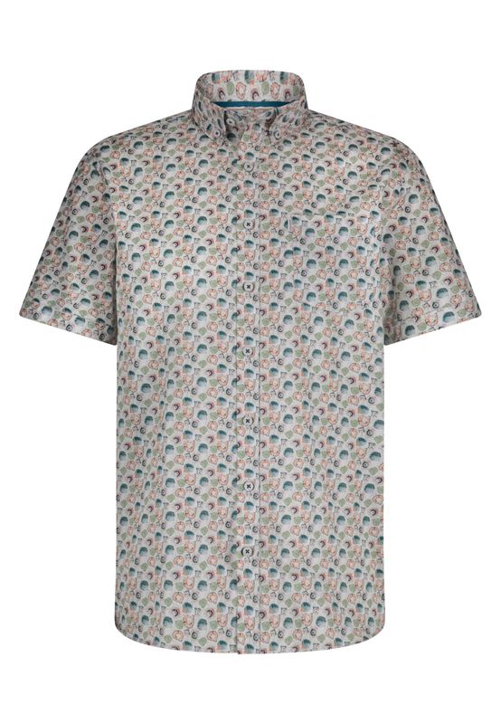 State of Art Shirt SS Print Twill Wit 26415209