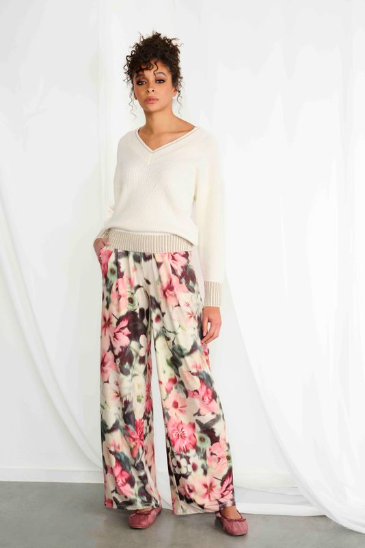 K-Design Broek met design Rood A341