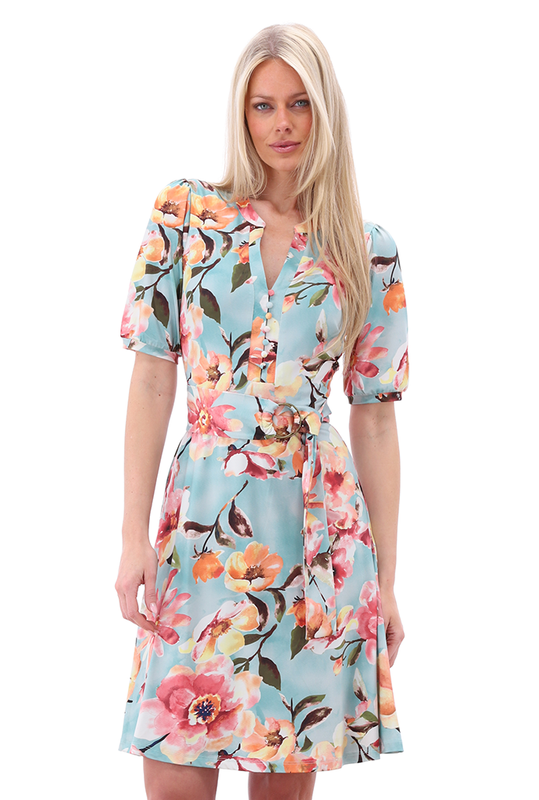 K-Design Jurk met design Rose A202