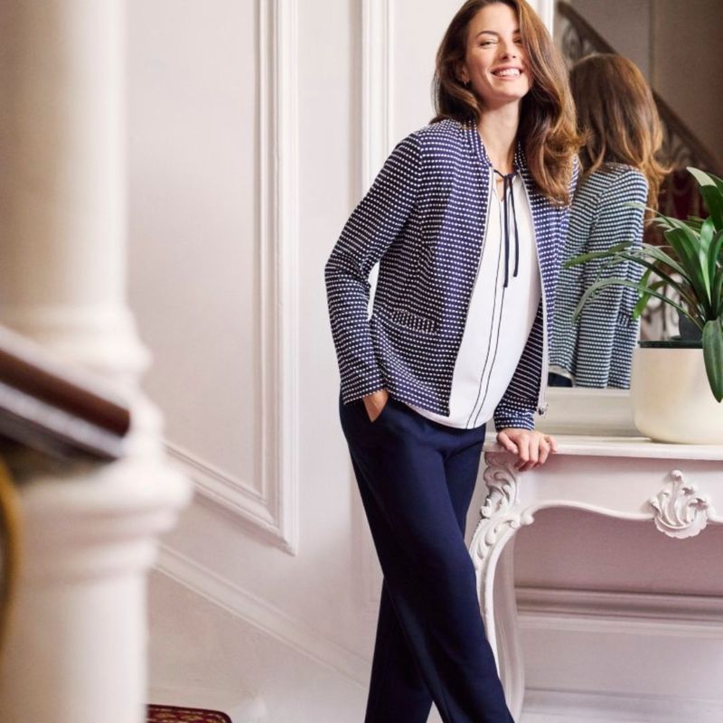 Frank Walder Blazer blue Print S51102316