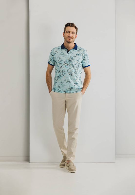 State of Art Poloshirt Piqu? SS P Blauw 46415488